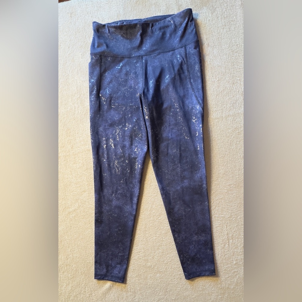Ideology Women's Sparkling Navy Leggings